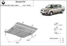 Ocelový kryt motoru Renault Clio 2 (1997-2007)