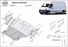 Ocelový kryt motoru Nissan Interstar (1998-2010)