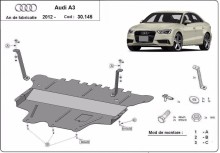 Ocelový kryt motoru Audi A3 (8V) (2012-2020)