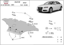 Ocelový kryt motoru Audi A4 B8 All Road, diesel (2008-2014)