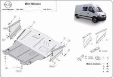 Ocelový kryt motoru Opel Movano (1998-2010)