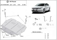 Ocelový kryt motoru VW Passat B7 (2011-2015)
