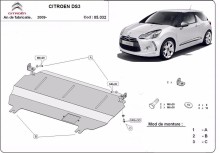 Ocelový kryt motoru Citroen DS3 (2009-2026)