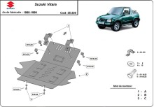 Ocelový kryt motoru Suzuki Vitara (1988-1999)