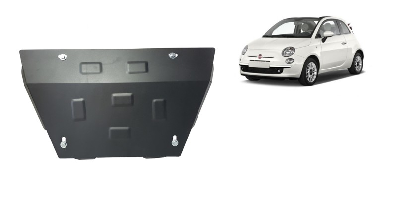 Ocelový kryt motoru Fiat 500 S (2007-2026)