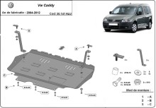 Hliníkový kryt motoru Volkswagen Caddy (2004-2012)