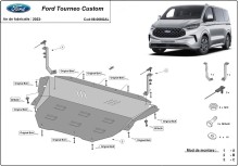 Ocelový kryt motoru pozinkovaná Ford Tourneo Custom (2023-2026)