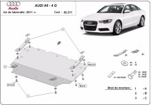 Ocelový kryt motoru Audi A6 (2011-2018)