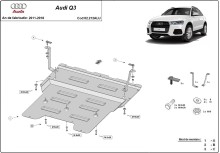Hliníkový kryt motoru Audi Q3 (2011-2018)