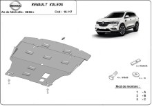 Ocelový kryt motoru Renault Koleos (2016-2025)