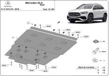 Stalowa Osłona pod silnik Mercedes GLA H247 (2018-2026)