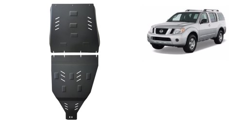 Ocelový kryt převodovky a reduktoru Nissan Pathfinder (2005-2015)