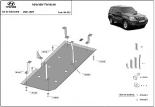 Ocelový kryt palivové nádrže Hyundai Terracan (2001-2007)