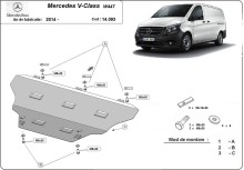 Ocelový kryt motoru Mercedes V-Classe W447, 4x2, 1.6 D (2014-2026)