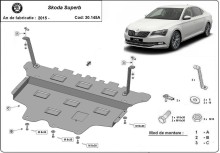 Ocelový kryt motoru Skoda Superb - Automatická převodovka (2015-2024)