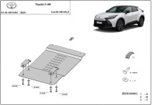 Hliníkový kryt katalyzátoru Toyota C-HR (2023-2026)