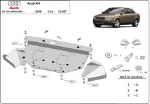 Ocelový kryt motoru Audi A4 B6 (2000-2005)