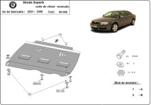 Ocelový kryt převodovky Manuální Skoda Superb (2001-2008)