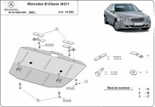 Ocelový kryt motoru Mercedes E-Classe W211 (2002-2008)