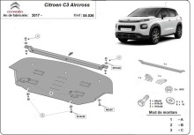 Ocelový kryt motoru Citroen C3 Aircross (2017-2026)