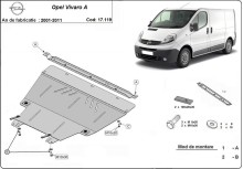 Ocelový kryt motoru Opel Vivaro (2001-2014)