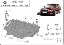 Ocelový kryt motoru Skoda Superb (2008-2015)
