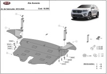 Ocelový kryt motoru Kia Sorento (2012-2020)