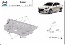 Ocelový kryt motoru Mazda 2 (2014-2026)