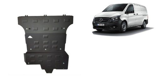 Ocelový kryt motoru Mercedes V-Class W447, 2.2 D, 4x4 (2014-2020)