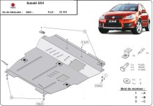 Ocelový kryt motoru Suzuki SX 4 (2006-2013)