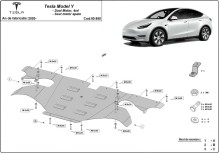 Ocelový kryt zadního elektromotoru Tesla Model Y AWD (2020-2023)