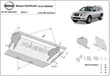 Hliníkový kryt chladiče Nissan Pathfinder (2010-2026)