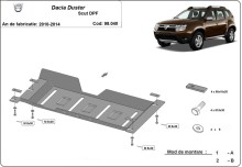 Ocelový kryt DPF Dacia Duster (2010-2013)