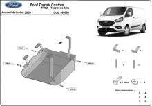 Ocelový kryt AdBlue Ford Transit Custom (2020-2023)