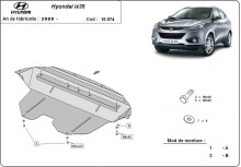Ocelový kryt motoru Hyundai IX35 (2009-2015)